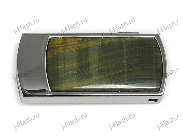 Подарочная флешка с тигровым глазом: вид сверху