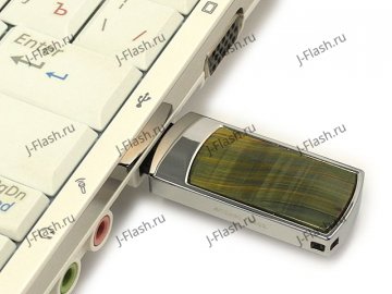 Флешка с камнем тигровым глазом: подключение к компьютеру