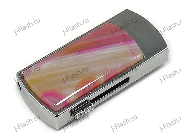 Флешка инкрустированная агатом: надежный фиксатор