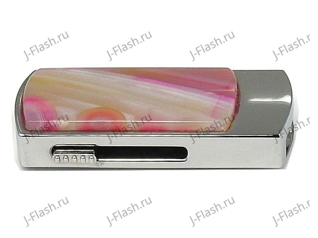 Сувенирная флешка с агатом: вид сбоку