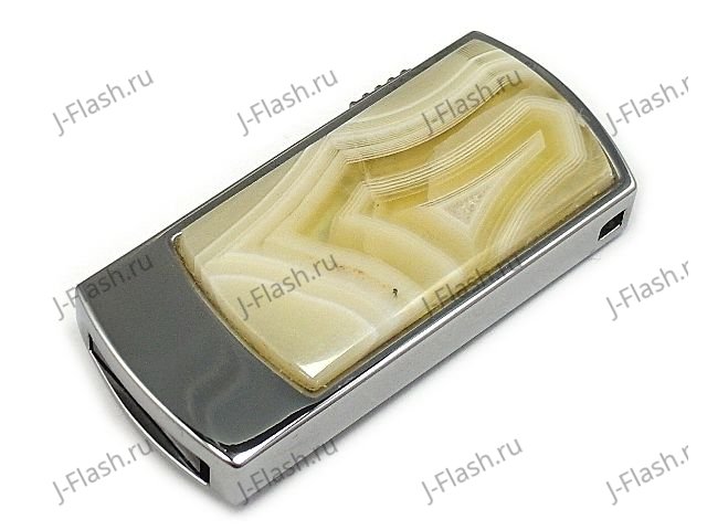 Коллекционный флеш-накопитель с агатом: общий вид