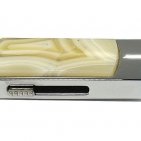 USB flash с агатом: вид сбоку