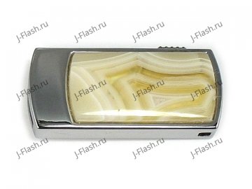 Стильная USB флешка с агатом: вид сверху