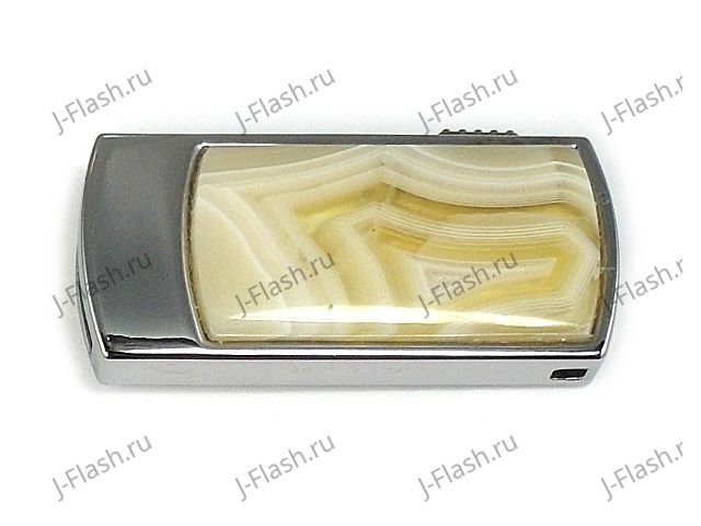 Стильная USB флешка с агатом: вид сверху
