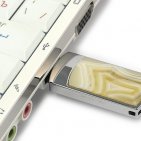 Подарочная флешка с агатом: подключение к компьютеру