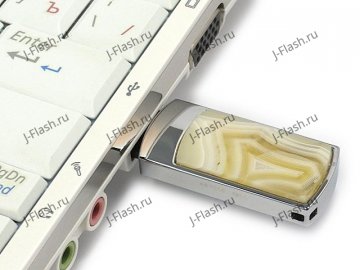 Подарочная флешка с агатом: подключение к компьютеру