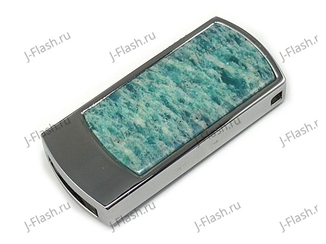 USB флэшка с амазонитом: общий вид