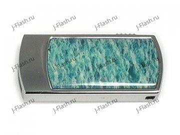Амазонитовый USB накопитель: вид сверху