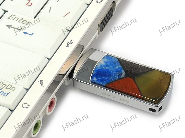 USB накопитель с мозаикой: обратная сторона, страз Swarovskirovski