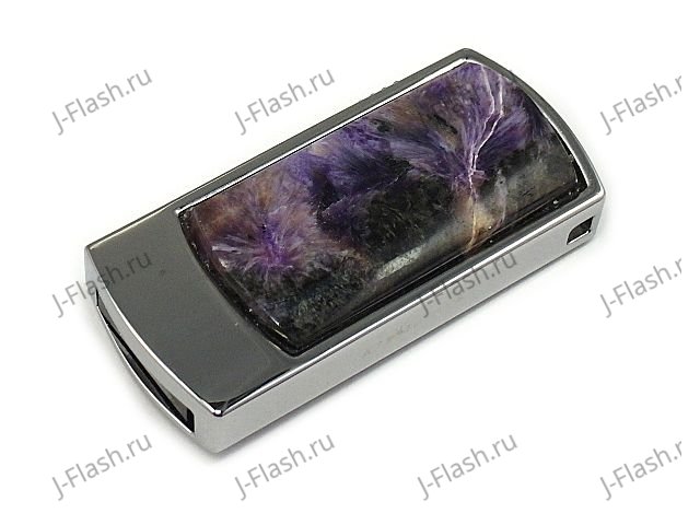USB диск с чароитом: общий вид