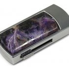 Стильная USB флешка с чароитом: надежный фиксатор