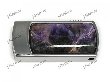 Флешка с камнем чароит: вид сверху