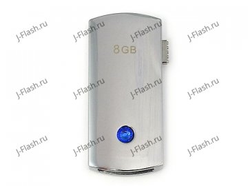 USB накопитель с чароитом: обратная сторона, страз Swarovski