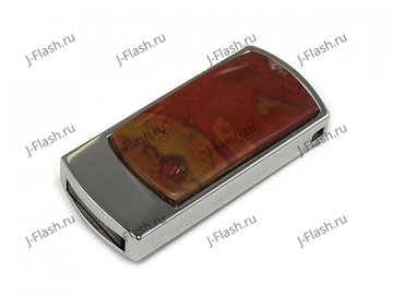 Флешка инкрустированная яшмой: общий вид