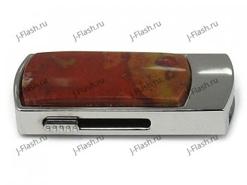 USB диск с яшмой: вид сбоку
