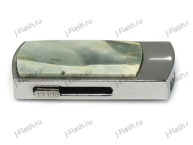 Флешка в яшме: вид сбоку