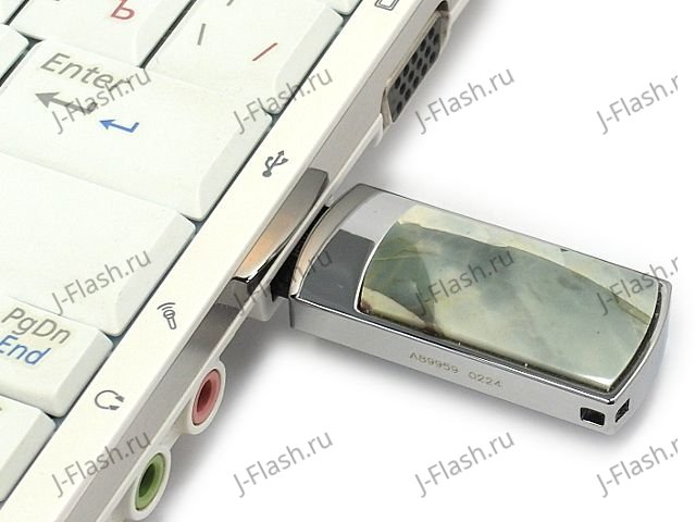 Промо флешки с яшмой: подключение к компьютеру