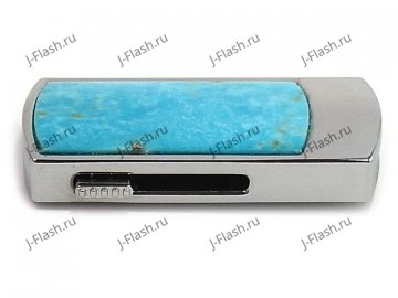 Флешка в бирюзе: вид сбоку