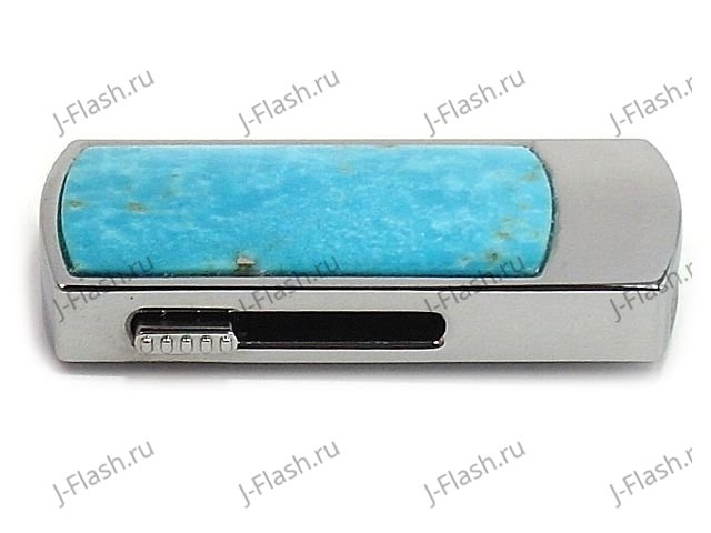 Флешка в бирюзе: вид сбоку
