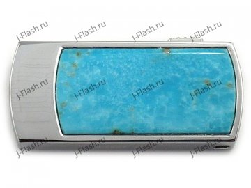 Бирюзовая флешка: вид сверху