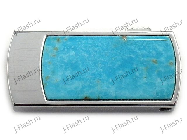 Бирюзовая флешка: вид сверху