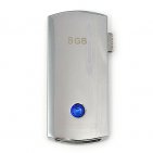 Бирюзовый USB flash: обратная сторона, страз