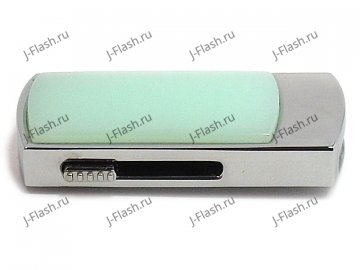 Флешка в хризопразе: вид сбоку