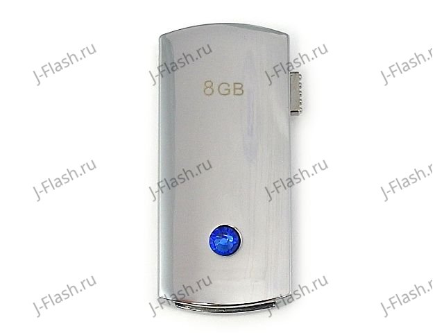 Хризопразовый USB flash: обратная сторона, страз