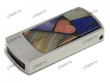 Любовная USB флешка с мозаикой: общий вид