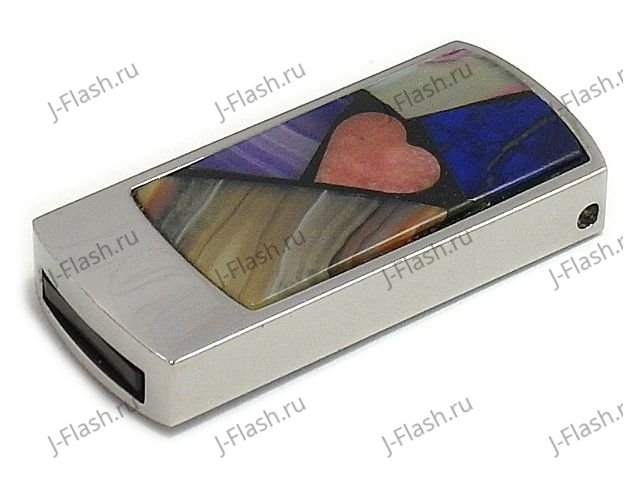 Любовная USB флешка с мозаикой: общий вид