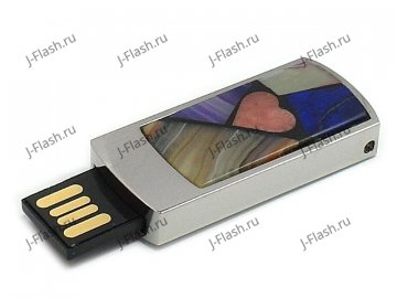 Подарочная флешка с мозаикой: разъем выдвинут