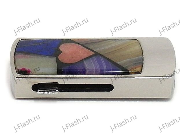 Флешка с мозаикой из камней: вид сбоку